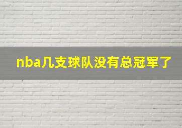 nba几支球队没有总冠军了