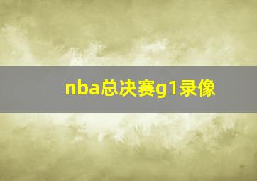 nba总决赛g1录像