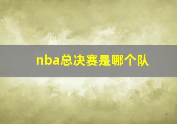 nba总决赛是哪个队