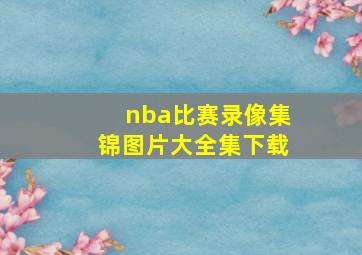 nba比赛录像集锦图片大全集下载