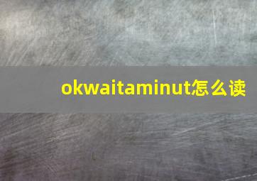 okwaitaminut怎么读