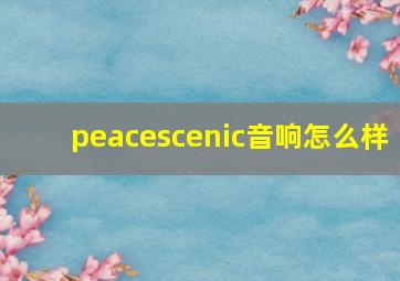 peacescenic音响怎么样