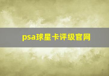 psa球星卡评级官网