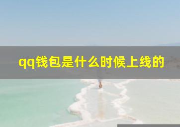 qq钱包是什么时候上线的