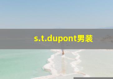 s.t.dupont男装