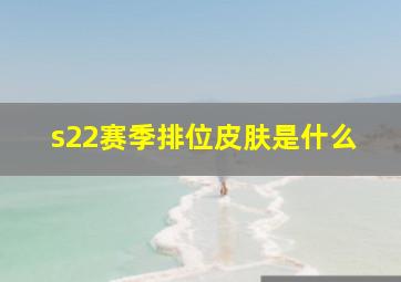 s22赛季排位皮肤是什么