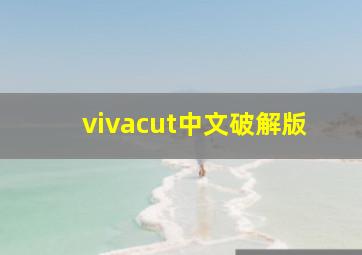 vivacut中文破解版