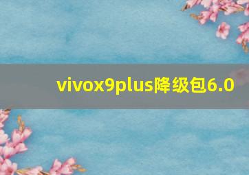 vivox9plus降级包6.0