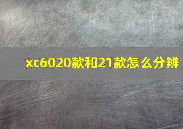 xc6020款和21款怎么分辨