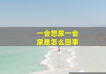 一会想尿一会尿是怎么回事