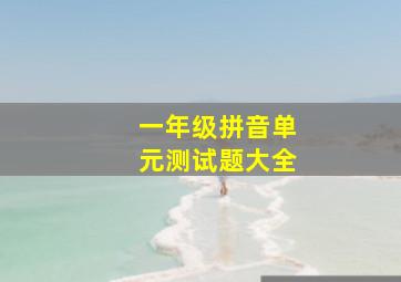 一年级拼音单元测试题大全