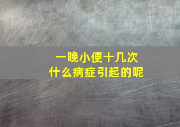 一晚小便十几次什么病症引起的呢