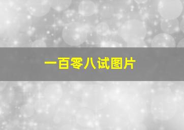 一百零八试图片