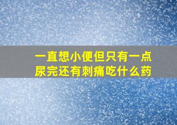 一直想小便但只有一点尿完还有刺痛吃什么药