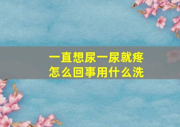 一直想尿一尿就疼怎么回事用什么洗