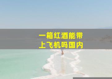 一箱红酒能带上飞机吗国内