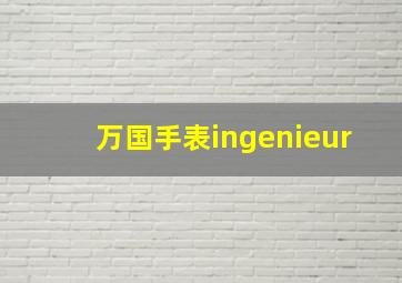 万国手表ingenieur