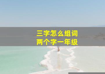 三字怎么组词两个字一年级