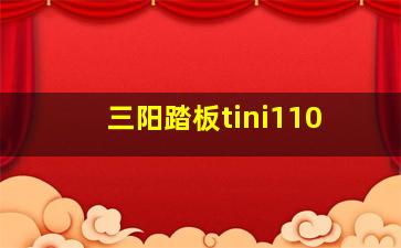 三阳踏板tini110