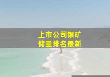 上市公司银矿储量排名最新