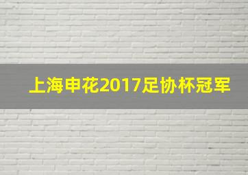 上海申花2017足协杯冠军