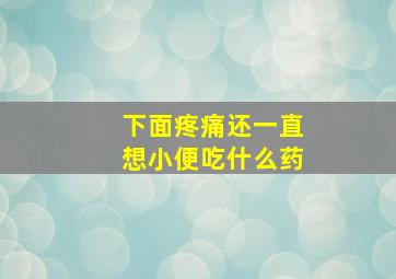 下面疼痛还一直想小便吃什么药