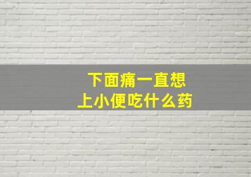 下面痛一直想上小便吃什么药