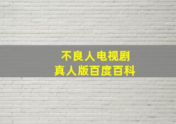 不良人电视剧真人版百度百科