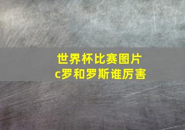 世界杯比赛图片c罗和罗斯谁厉害