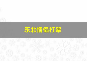 东北情侣打架