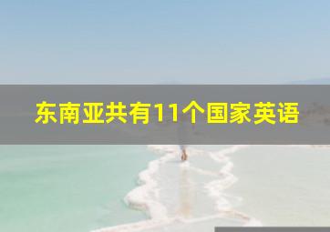 东南亚共有11个国家英语