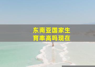 东南亚国家生育率高吗现在