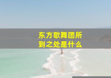 东方歌舞团所到之处是什么