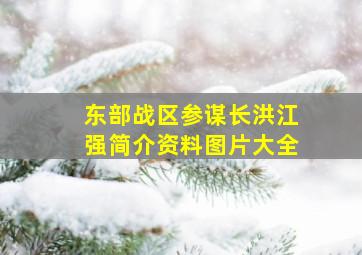 东部战区参谋长洪江强简介资料图片大全