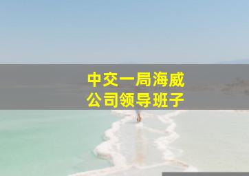 中交一局海威公司领导班子