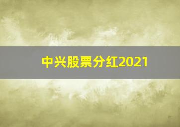 中兴股票分红2021