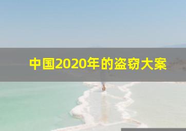 中国2020年的盗窃大案