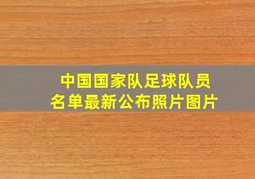 中国国家队足球队员名单最新公布照片图片