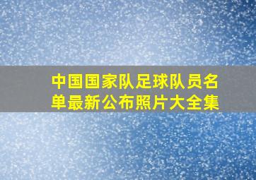 中国国家队足球队员名单最新公布照片大全集