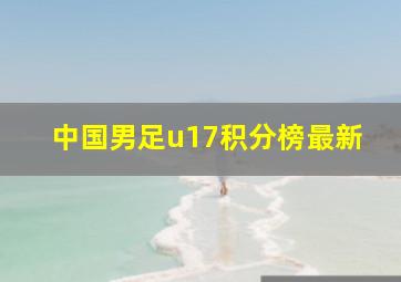 中国男足u17积分榜最新