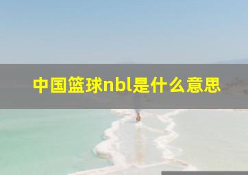 中国篮球nbl是什么意思