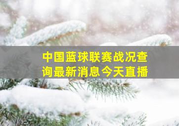 中国蓝球联赛战况查询最新消息今天直播