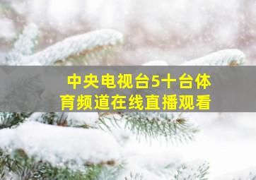 中央电视台5十台体育频道在线直播观看