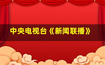 中央电视台《新闻联播》