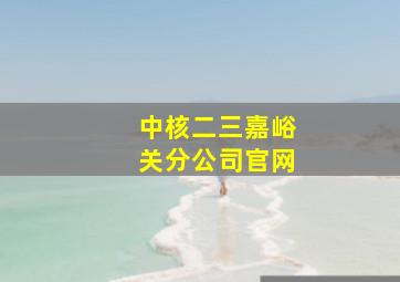 中核二三嘉峪关分公司官网