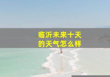 临沂未来十天的天气怎么样