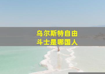 乌尔斯特自由斗士是哪国人