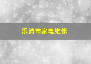 乐清市家电维修