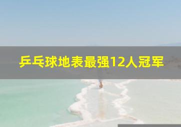 乒乓球地表最强12人冠军