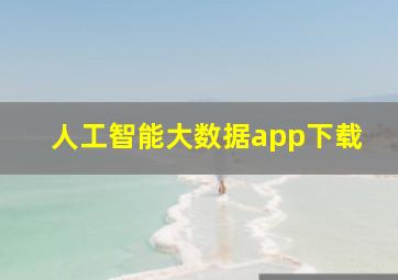 人工智能大数据app下载